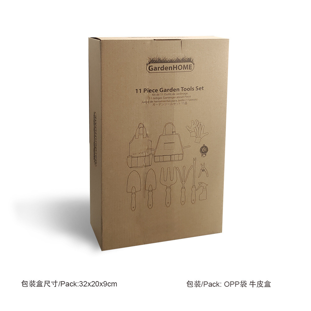 Jardinería multifuncional delantal de bolsa de tela Oxford capa interior impermeable suministros de jardín de gran capacidad delantal kit de pala de jardín