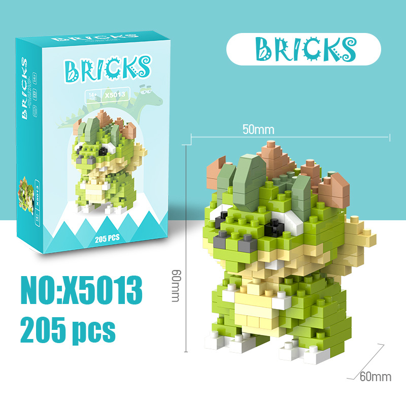 Modelo de Bloques de Construcción en Miniatura de Plástico DIY