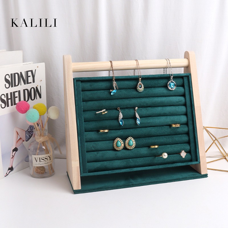 Wooden ring, stand, polyurethane storage system, simple and elegant design