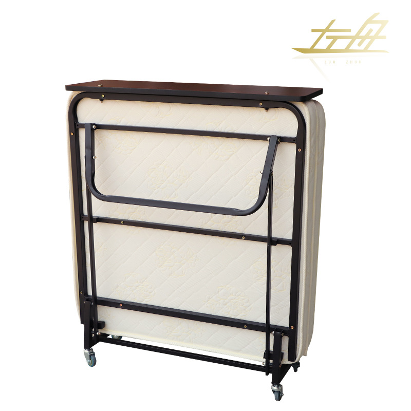 Left boat latex brown mat folding bed hotel extra bed hotel luxury extra bed nanny bed room temporary extra bed