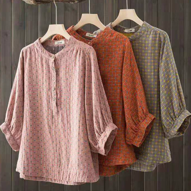 Корейская новая двухслойная хлопчатобумажная рубашка с короткими рукавами