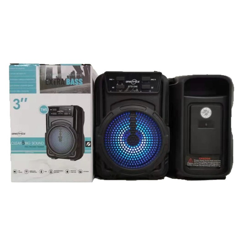 外国貿易ホットな新モデル 3inch GTS-1346 シリーズ屋外ポータブル Bluetooth スピーカーカードサブウーファー|undefined