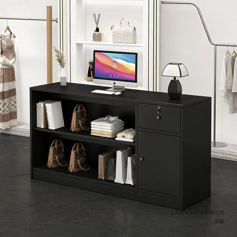 Clothing Store Small Front Desk, Company Beauty Salon Office Desk, Reception Desk, Island Table, Computer Desk, Cash Register Desk