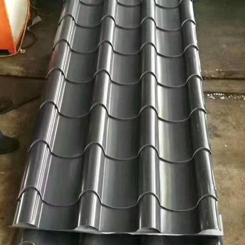 建筑灰色仿古铝瓦 铝合金纯铝瓦铁青灰砖红色仿古铝瓦 房顶屋面瓦