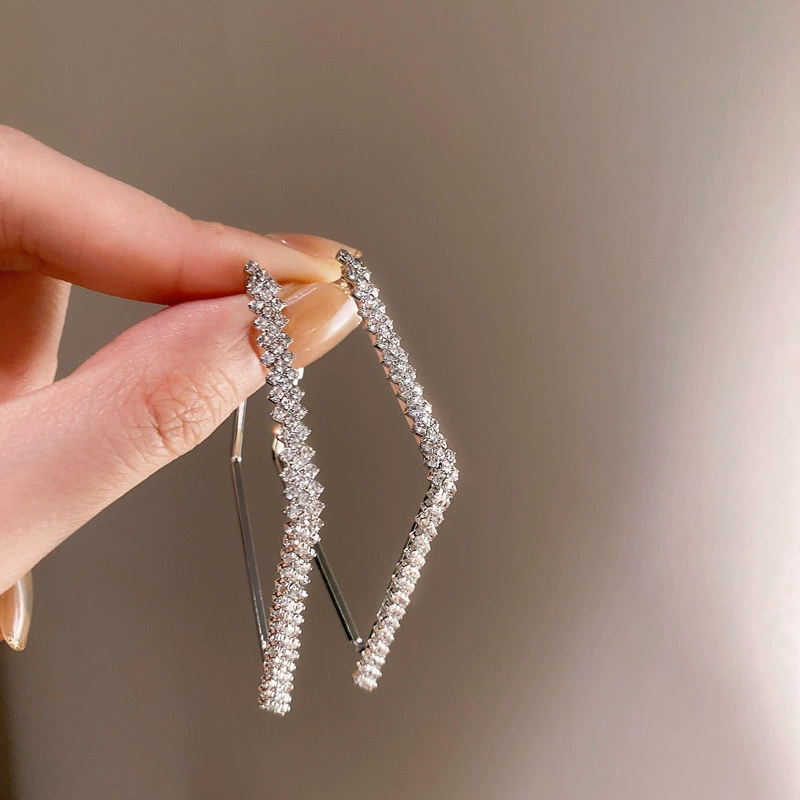 Серьги, серебряные стержни, простые элегантные легкие люксовые дизайны, различные стили