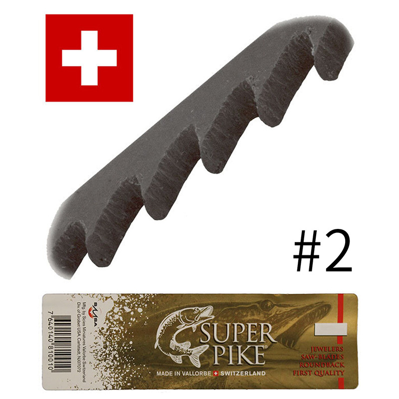 Super Pike瑞士进口金属拉花锯条 12把/包切割细齿2曲线锯条