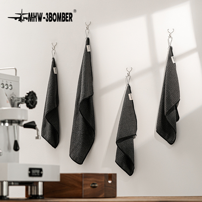 MHW-3BOMBER bomber bar towel barista special rag with lanyard small towel absorbent quick-drying