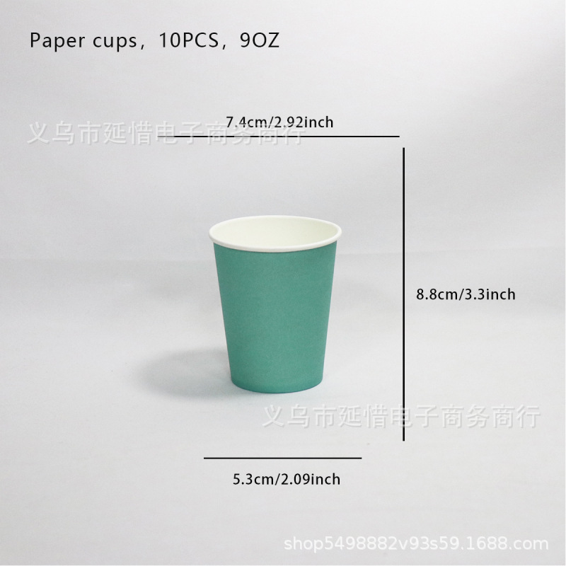 Tazas de papel de color para niños artísticos hechos a mano DIY materiales de fabricación de tazas de papel comerciales de supermercados desechables fabricantes al por mayor image 16