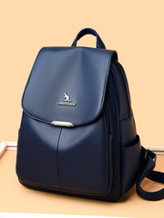 2023新款大容量袋鼠雙肩背包女百搭潮流學生書包時尚潮流旅行背包