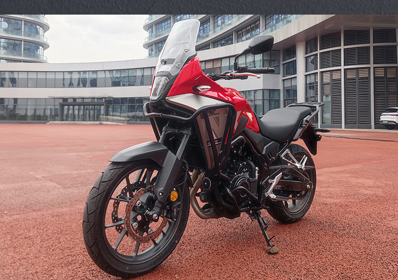 Suitable for Honda Nx500: Upper and Lower Crash Protection Bars, Side Bags, Main Stand, Rear Rack, Modified Windshield