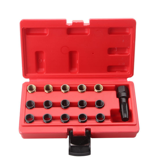 Automobile spark plug thread repair tool tapping screw thread tooth repair regeneration tap twisted open tooth tapping device