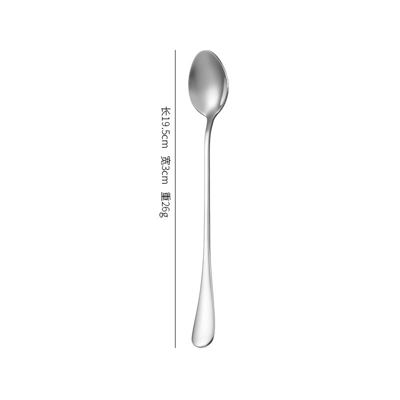 1010ステンレス鋼バー304延長バーテンダースプーン家庭用撹拌厚みのある丸型アイススプーン食器卸売|undefined