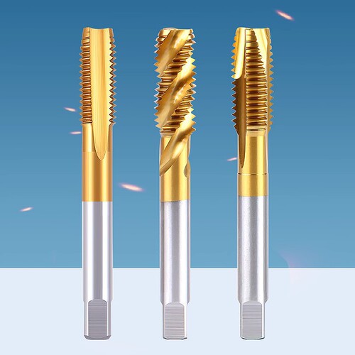 Advanced Titanium Plating Machine Taper Tap with Cobalt Spiral Tap Tip Straight Slot Tap M234568 Stainless Steel Specific
