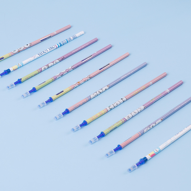 Blue flower stem erasable pen refill