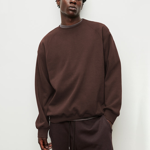 2024 Autumn/Winter Heavyweight American Style Crew Neck Sweatshirt for Men - Long Sleeve Wholesale Trend Brand High-Quality Loose Sports Top
