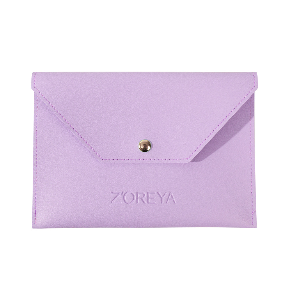 Zhuoerya herramientas de belleza maquillaje cepillo bolsa de almacenamiento 6 color PU sobre bolsa de herramientas de maquillaje a prueba de polvo de embrague al por mayor