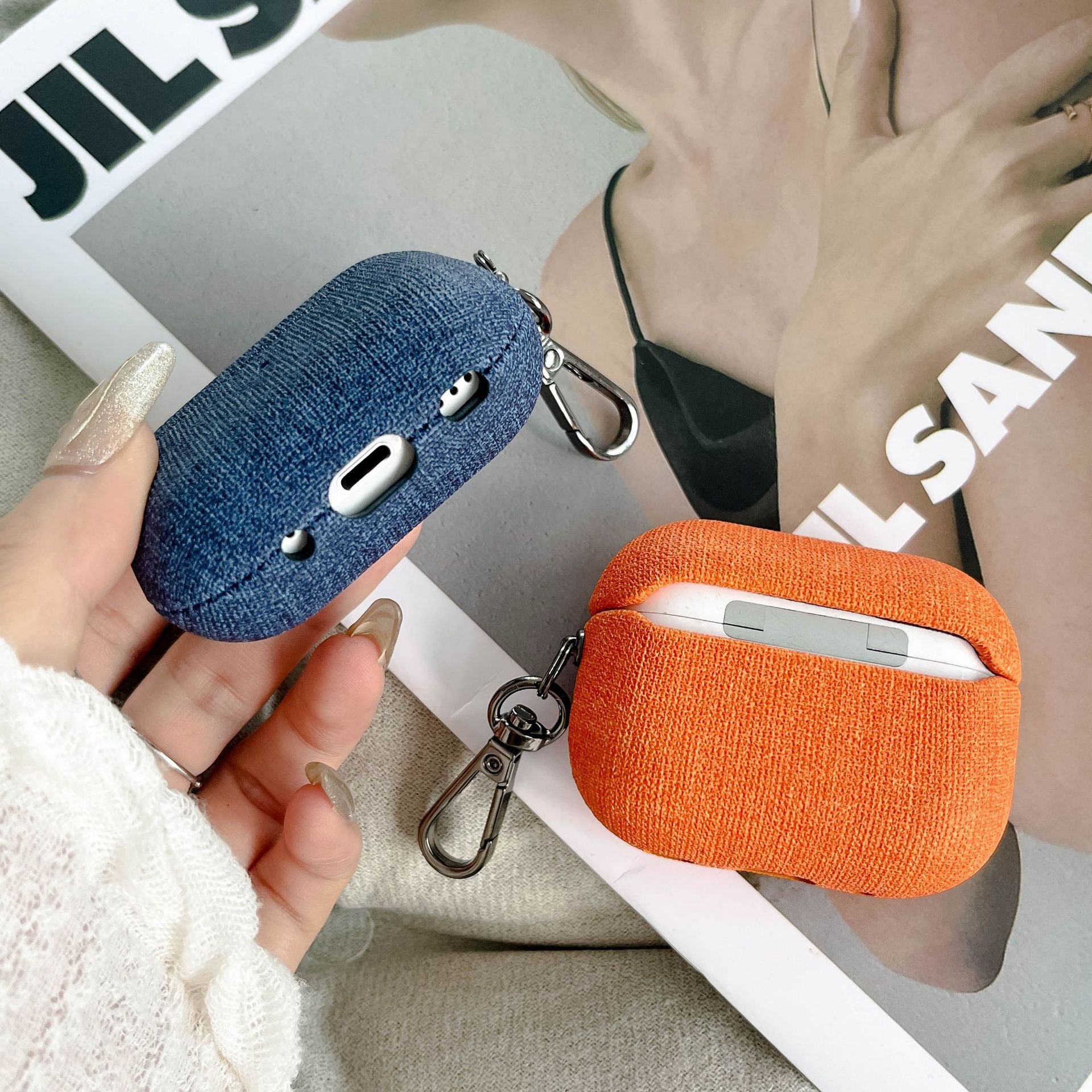 35g Weight iPhone Applicable Brands Bluetooth earbuds case Classification Pu Leather Material Solid Color Pattern Simple Style Style Pu Leather Solid Color Simple Style Bluetooth Earbuds Case Phone Accessories 4