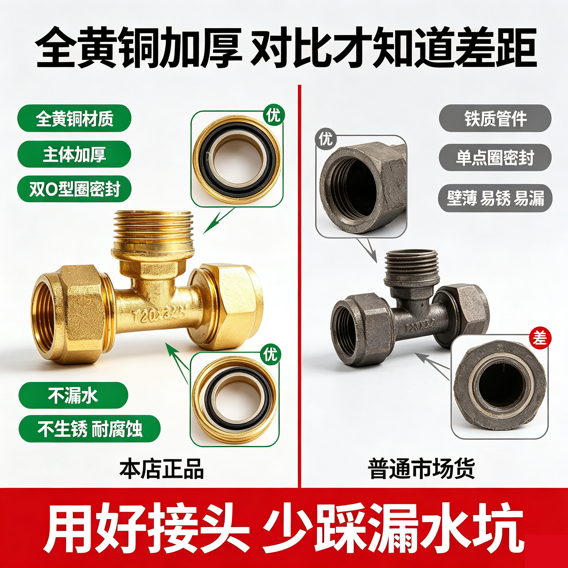太阳能铝塑管接头直接弯头4分121620铝塑管三通接头黄铜管件配件