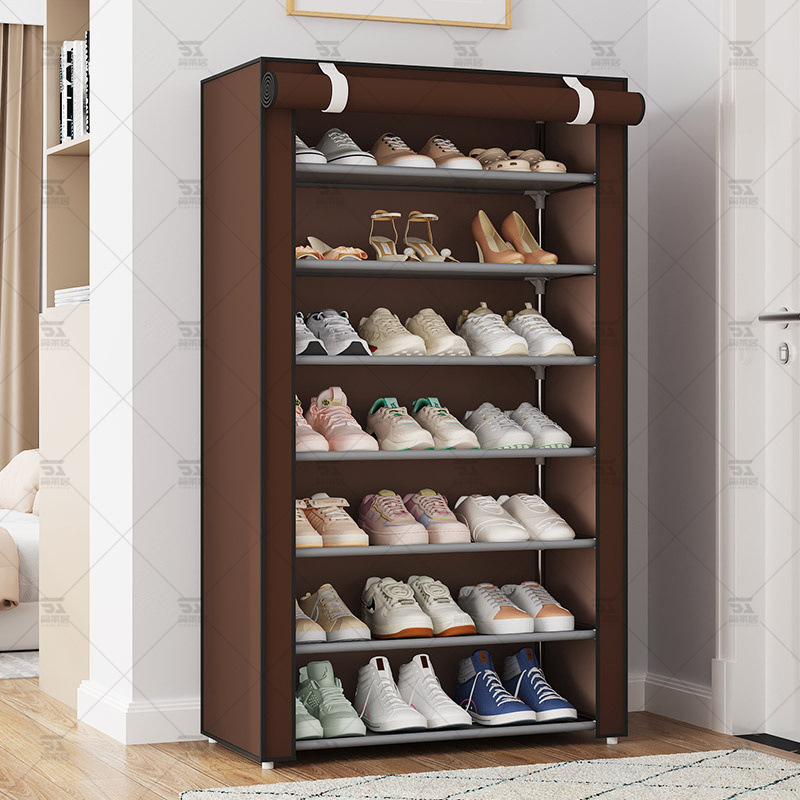cubierta exterior simple estante de zapatos puerta doméstica multicapa dormitorio interior puerta de entrada a prueba de polvo armario de zapatos casa de alquiler cubierta