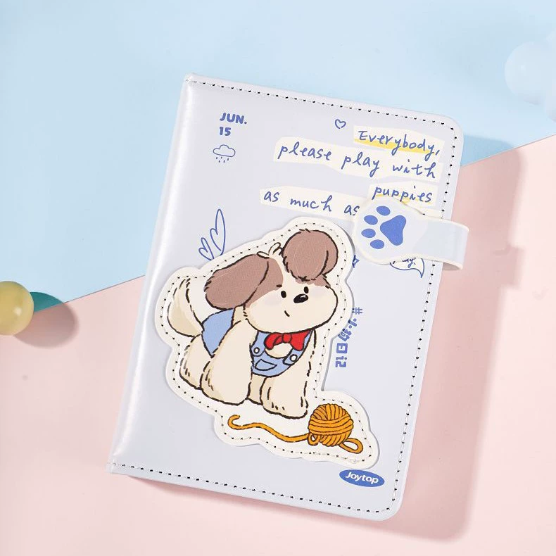 Joytop Puppy Diary - маленькая необычная магнитная книжка-кабель A6 (цветные внутренние страницы) высокоточная мультяшная книжка