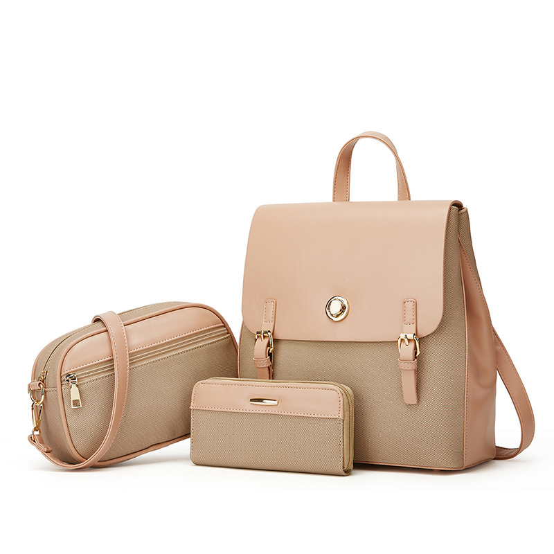 2024 new backpack, shoulder women's crossbody bag, three piece set, trendy_voghion.com