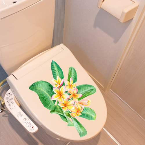 Horse Lotus Tiger Bathroom Toilet Decal JS-N Cross-border Toilet Cover Decor Sticker Self-adhesive Wall Sticker Wholesale