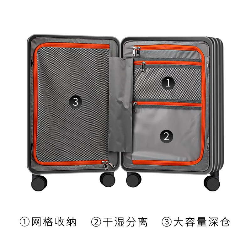 Maleta de 24 pulgadas para hombres caja de contraseña de rueda universal Equipaje de carro ancho para mujer de gran capacidad de 20 pulgadas