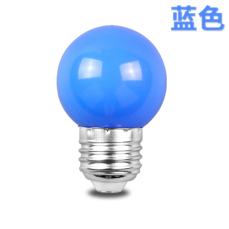 Ledカラー電球e 27元宵赤緑青黄橙ピンク紫装飾バーktv雰囲気提灯省エネランプ|undefined