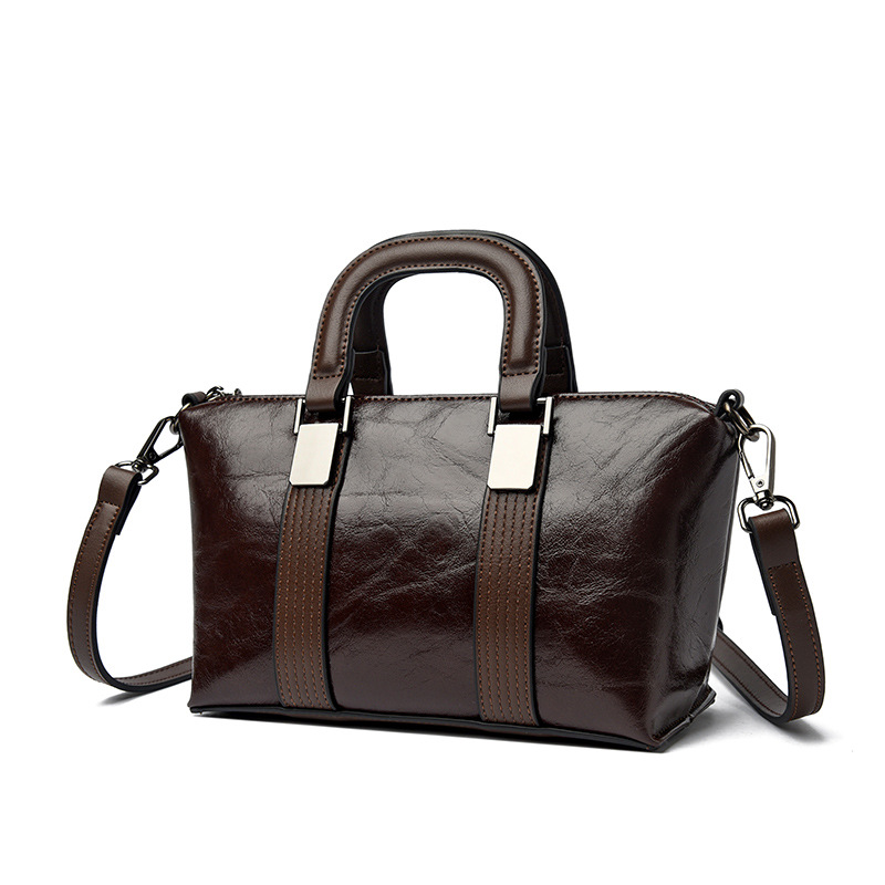 Bolsos de gran capacidad, bolsos de mujer, otoño e invierno, todo fósforo 2024, nueva moda, bolso de mensajero retro de un solo hombro, bolso de cercanías