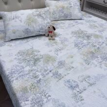 2026新款高端活性数码工艺双面全棉棉花床盖三