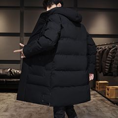 クロスボーダーの新型の中長サイズの綿服男性は冬のファッションがゆったりしています。