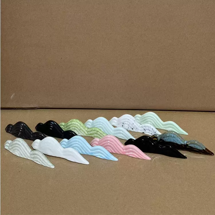 抹茶碗7件套配件茶山茶拨托毛笔架子筷子架山峰形装陶瓷架子