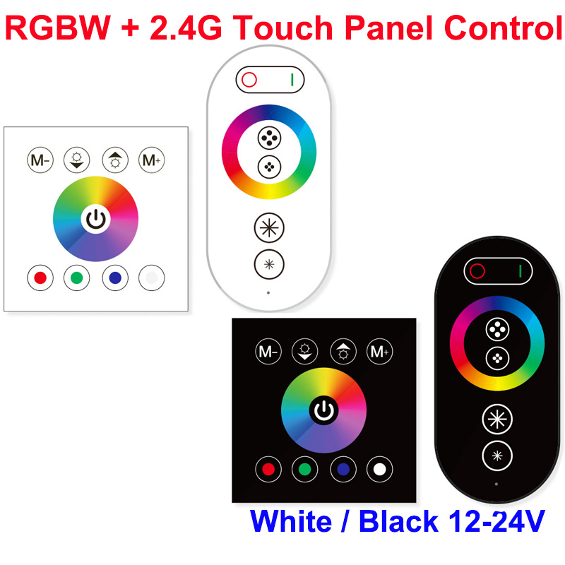 우수한 흰색 1개 - [86 패널 + 리모콘] 다채로운 + 흰색 조명★【RGBW】디밍★터치의 ±1%
