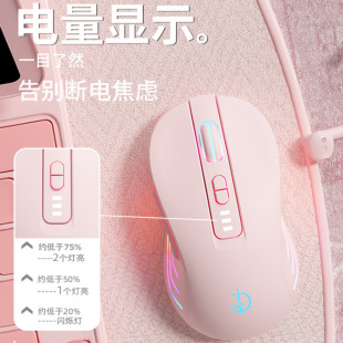 Wireless Mouse Bluetooth Dual Mode Charging Silent Silent Home Office Game E-Sports Desktop Computer Notebook Wholesale