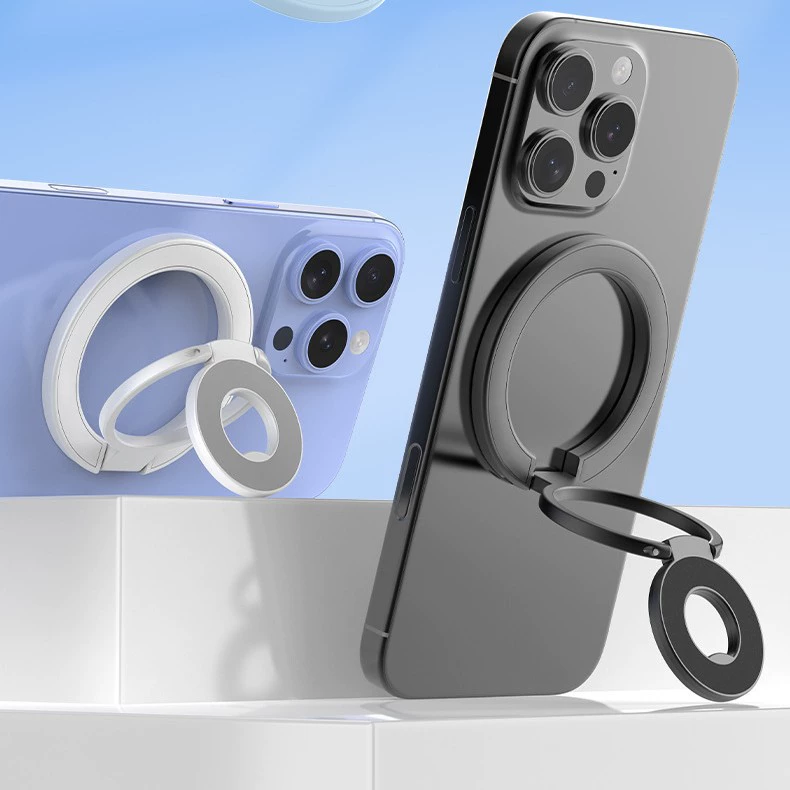 Новый тип магнитного притяжения кольца держатель мобильного телефона три складной настольный кронштейн magsafe магнитного притяжения мощный портативный кронштейн