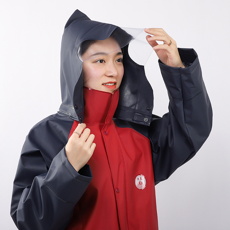 Full Set of Split Raincoat for Outdoor Work, Adult Cycling Takeaway, Electric Vehicle Labor Protection Raincoat Set