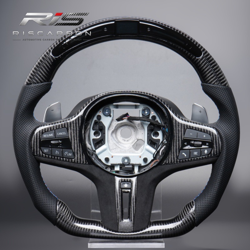 Suitable for Bmw g Carbon Fiber Led Heated Steering Wheel X3X5G20G30G05G01G22G11G02G06