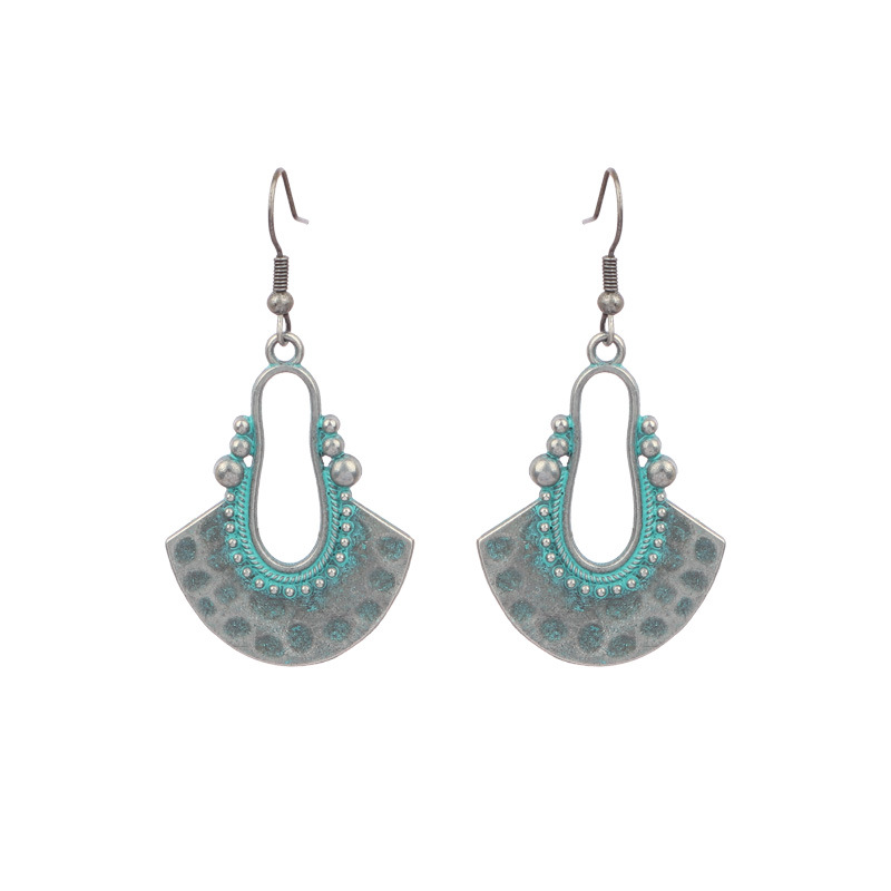 12g Weight Alloy Ear Needle Material December Birthstone Turquoise Inlay Material Drop Earrings Classification 1 Pair Quantity Street Occasion Alloy Material Water Droplets Pattern Women's Gender Inlay Design Retro, Ethnic Style Style 1 Pair Retro Ethnic Style Water Droplets Inlay Alloy Turquoise Drop Earrings 21