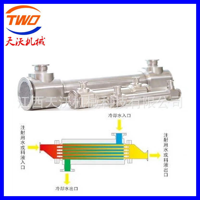 江西双管板换热器,卫生级双管板换热器,洁净双管板换热器 不锈钢
