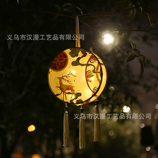 中秋灯笼中国古风手工宫灯花灯手提灯笼汉服DIY宫灯批发