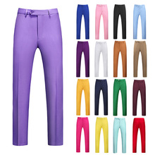 2025丝图主推男士结婚大码西裤19纯色外贸跨境亚马逊大码纯色男裤