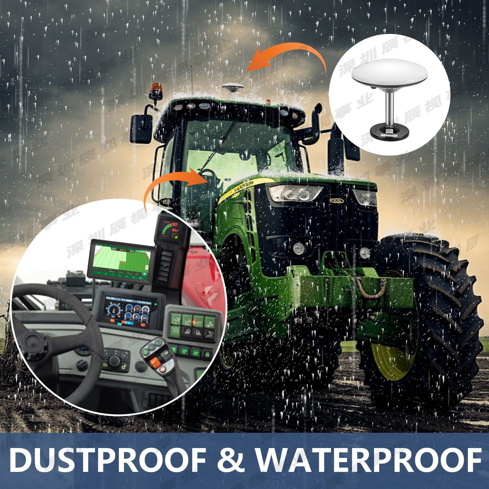 CSTGN101 is a cross-border product specifically designed for agricultural tractor navigation systems. The 7inch GPS is suitable for commercial seeding and weeding