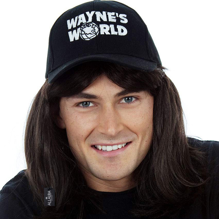 Guangzhou Factory Wholesale Hat With Hair Wig For Men Women