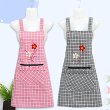围裙罩衣厨房家用韩版时尚长袖反穿可爱工作女式漂亮上班洋气围衣