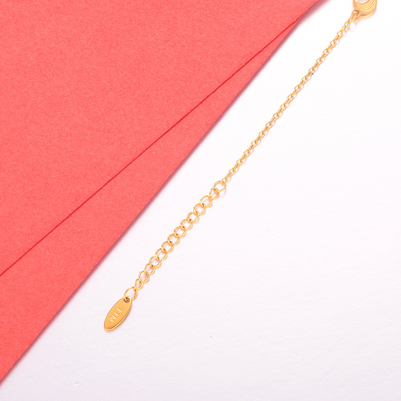 Pulsera Geométrica Redonda de Acero Inoxidable Galvanizado para Mujer