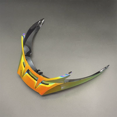 R50S Helmet Tail Spoiler Motorcycle R50S Pro Helmet Accessories Decorative Parts (Dəbilqə (Kaska) aksesuarları) - r50s-rear-wing-tea-red-screws-included