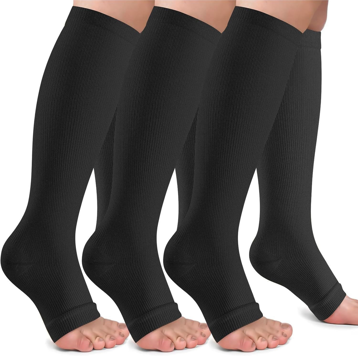 Calcetines de Compresión Largos de Nylon, Antideslizantes y Transpirables para Correr image 65