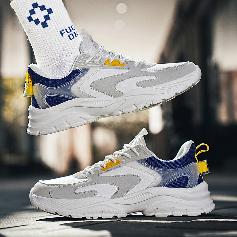 Man Atletiksko Sportssko Sneakers Stof Mesh Buestøtte Let at rengøre Letvægtsfodtøj Fodtøj_voghion.com