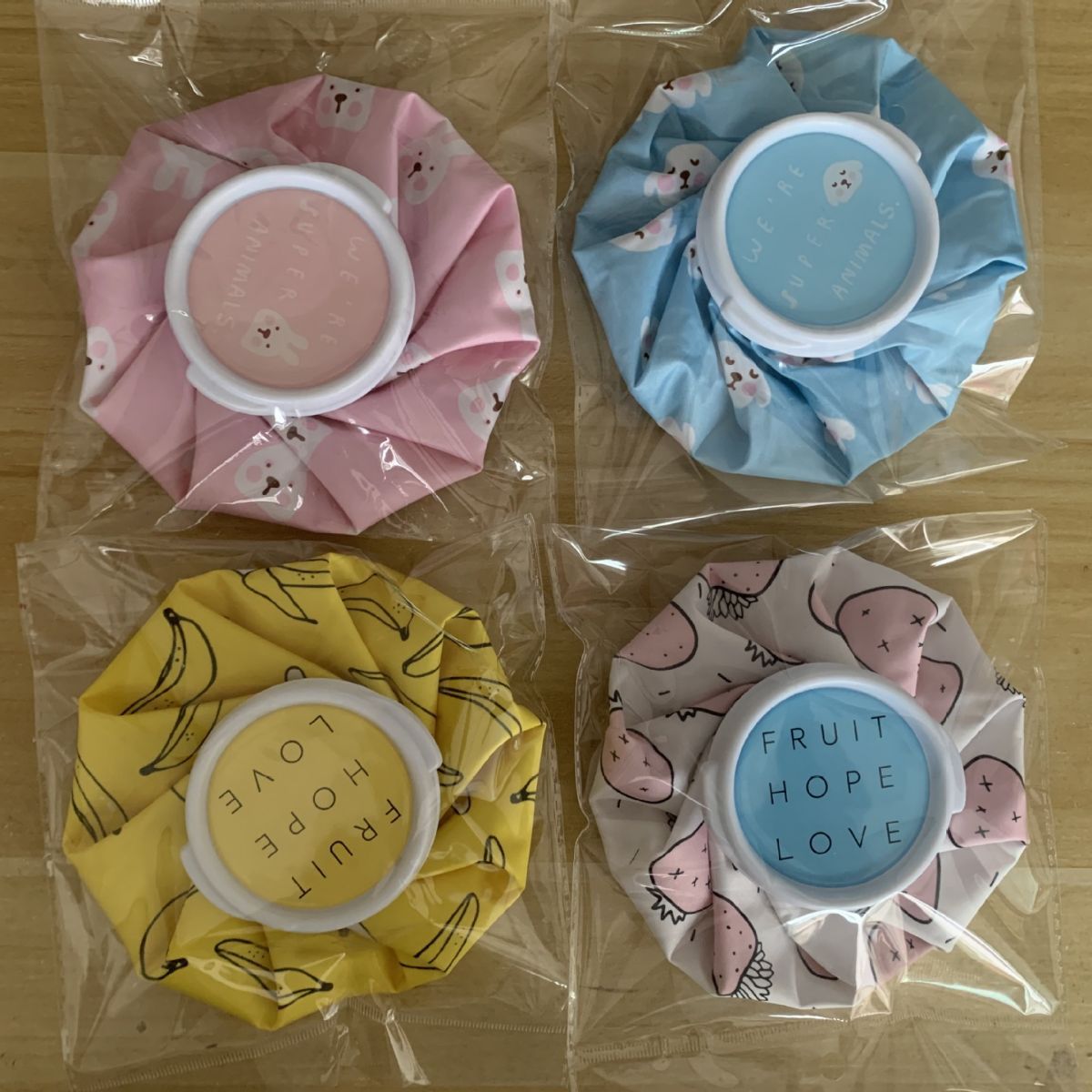 Bolsa de tela de hielo Linda caricatura compresa fría y caliente bolsa de fisioterapia inyección de agua doméstica niños enfriamiento cubo de hielo bolsa de draga de mama