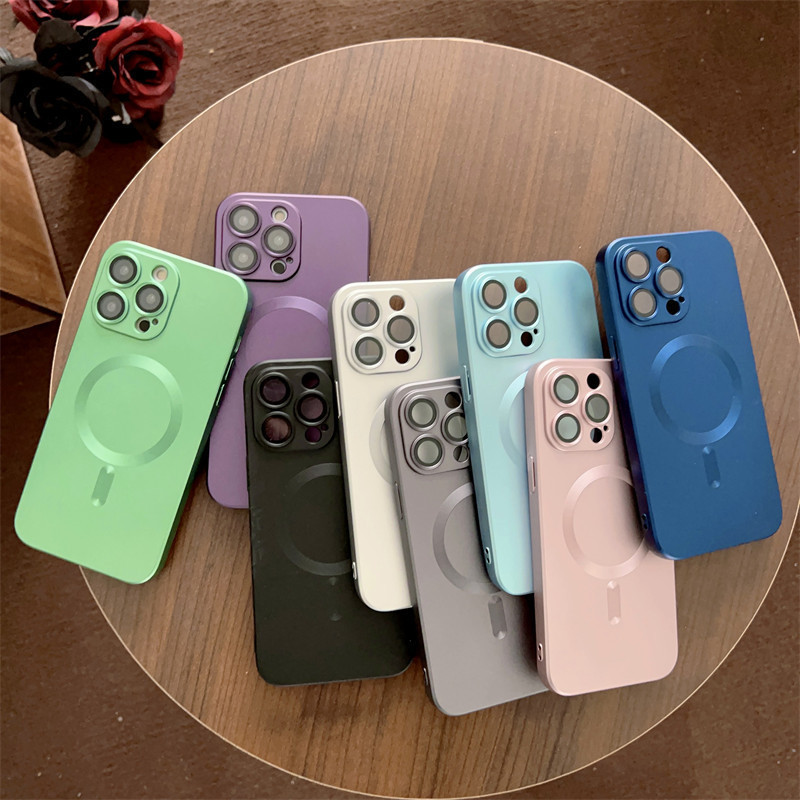 Suitable for Apple 14Pro Mobile Phone Case, Wireless Charging, Magnetic Suction, Iphone15Promax, Ultra-Thin, 13 Matte, 12 Soft Suitable for Apple 14Pro Mobile Phone Case, Wireless Charging, Magnetic Suction, Iphone15Promax, Ultra-Thin, 13 Matte, 12 Soft
